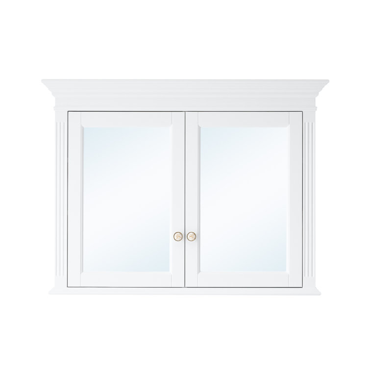 Lark Manor 30"H Surface Mount Solid Wood Framed Medicine With